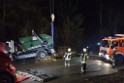 Container LKW umgestuerzt Koeln Brueck Bruecker- Dellbruecker Mauspfad P471